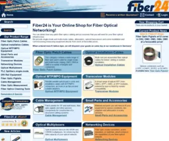 Fiber24.net(Glasfaserkabel online kaufen in höchster qualität und mit schnellster lieferung) Screenshot