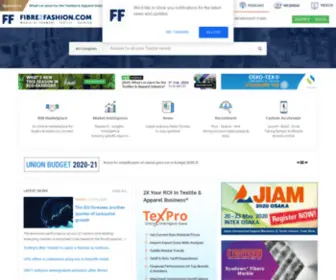 Fiber2Fashion.com(Textile & Apparel Business Solution & Marketplace) Screenshot