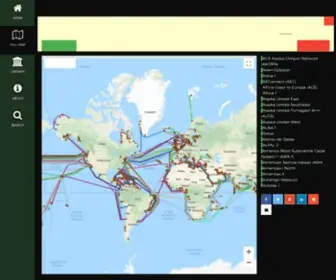 Fiberatlantic.com(Fiber Atlantic Interactive Submarine Cable Map) Screenshot