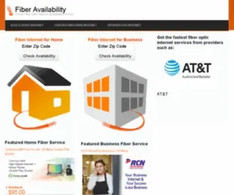 Fiberavailability.com(Find Fiber Optic Internet Service in Your Area) Screenshot