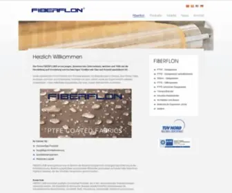 Fiberflon.de(PTFE beschichtete glasgewebe) Screenshot