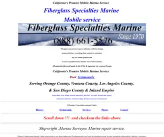 Fiberglass-Marine.com(Fiberglass Specialties Marine Phoenix Arizona) Screenshot