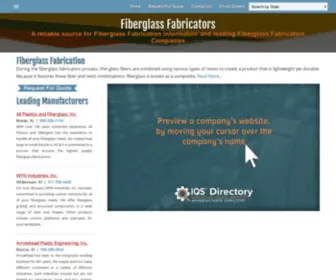Fiberglassfabricators.com(Fiberglass Fabrication Companies & Suppliers) Screenshot