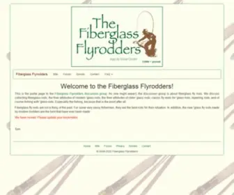 Fiberglassflyrodders.com(Fiberglass Flyrodders) Screenshot