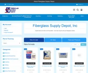 Fiberglasssupplydepot.com(Fiberglass Supply Depot) Screenshot