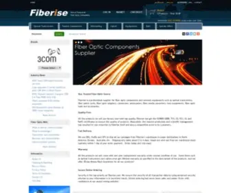 Fiberise.com(Fiber optic components) Screenshot