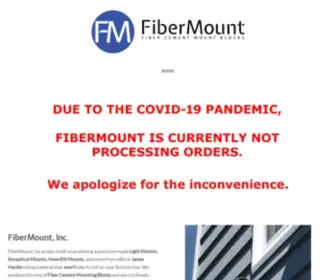 Fibermount.com(Siding Accessories Trim and Mount Blocks made with Hardie Plank Siding) Screenshot