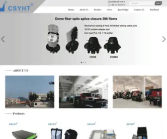 Fiberopticbox.com(Shenzhen YHT Broadband Equipment Co) Screenshot