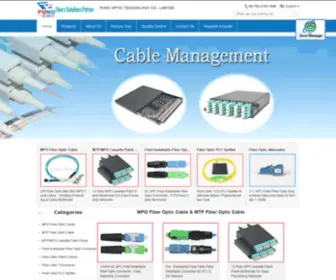 FiberopticJumpercable.com(Quality MPO Fiber Optic Cable & MTP Fiber Optic Cable Manufacturer) Screenshot