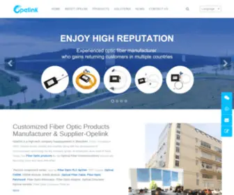 FiberopticPlc.com(Fiber Optic Products Supplier) Screenshot