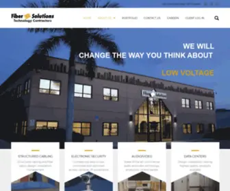 Fibersolutions.com(Fiber Solutions) Screenshot