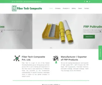 FibertechGlobal.com(FiberTech Composite Pvt Ltd) Screenshot