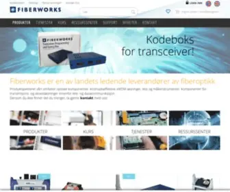 Fiberworks.no(Fiberoptikk) Screenshot