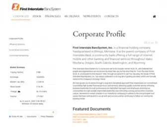 Fibk.com(First Interstate BancSystem Inc) Screenshot