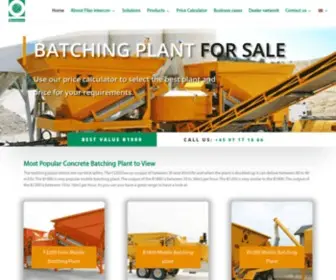 Fibointercon.com(Concrete batching plant) Screenshot