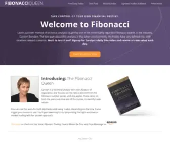 Fibonacciqueen.com(Strategies for Intraday Trading Fibonacci Retracements) Screenshot