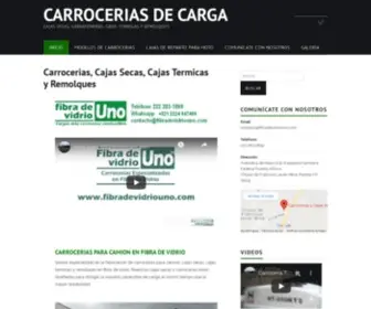 Fibradevidriouno.com(Fabricante de Carrocerias Cajas Secas Remolques) Screenshot