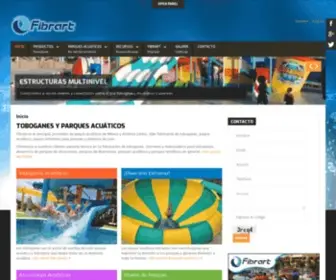 Fibrart.com.mx(Toboganes Acuaticos para Parques y Balnearios) Screenshot