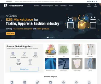 Fibre2Fashion.com(Textile & Apparel Business Solution & Marketplace) Screenshot