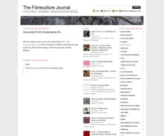 Fibreculturejournal.org(The Fibreculture Journal) Screenshot