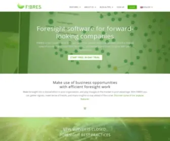 Fibresonline.com(Software for Continuous and Collaborative Foresight) Screenshot