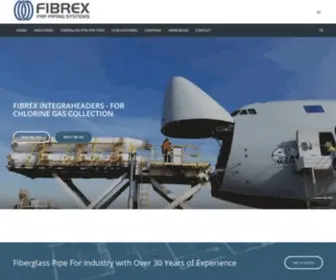 Fibrex.com(Fiberglass Pipe Manufacturer) Screenshot