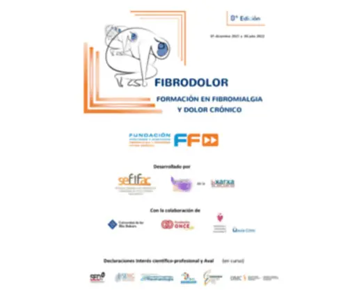 Fibrodolor.org(FIBRODOLOR 10. Curso de Formación y Actualización en Fibromialgia) Screenshot