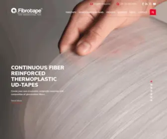 Fibrotape.com(CRFT UD Thermoplastic composite) Screenshot