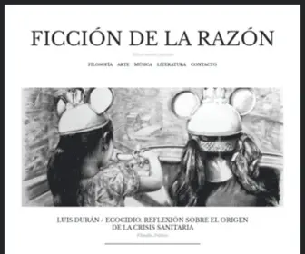 Ficciondelarazon.org(Ficción de la razón) Screenshot