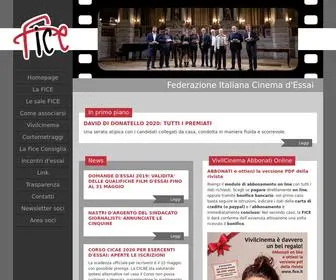 Fice.it(Federazione Italiana Cinema d'Essai) Screenshot