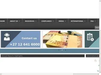 Fic.gov.za(Home l Financial Intelligence Centre) Screenshot
