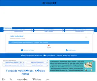 Fichas.net(Fichas y juegos interactivos) Screenshot