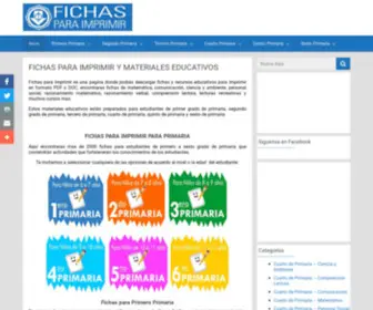 Fichasparaimprimir.com(Fichas para Imprimir y Materiales Educativos para Primaria) Screenshot