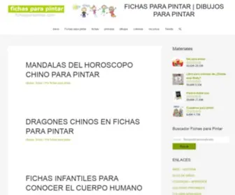 Fichasparapintar.com(Fichas para pintar) Screenshot