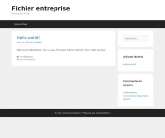 Fichier-Entreprise.fr(Fichier entreprise) Screenshot