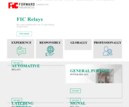 Ficrelay.com.hk(Forward Industrial Co) Screenshot