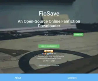 Ficsave.com(An Open) Screenshot