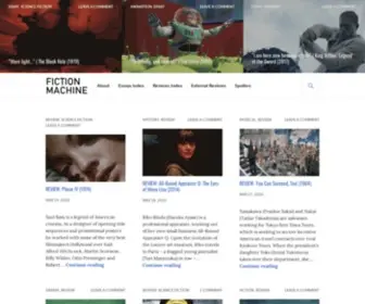 Fictionmachine.com(Deconstructing the machinery of cinema) Screenshot