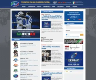 Fidaf.org(Federazione Italiana di American Football) Screenshot