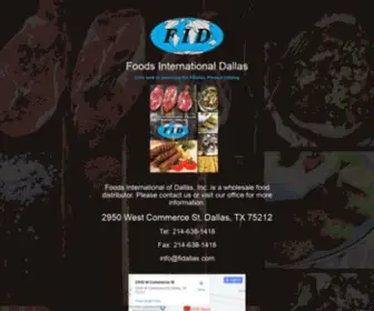 Fidallas.com(Food International Dallas) Screenshot