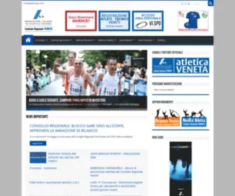 Fidalveneto.com(Sito del Comitato regionale Veneto di atletica leggera) Screenshot