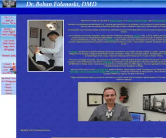 Fidanoski.ca(Dr.Boban Fidanoski) Screenshot