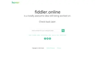 Fiddler.online(Fiddler online) Screenshot