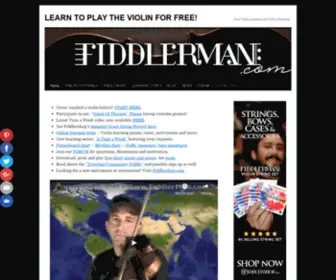 Fiddlerman.com(Free violin lessons) Screenshot