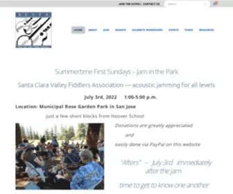 Fiddlers.org(JanuarySanta Clara Valley Fiddlers Association) Screenshot