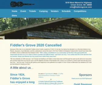 Fiddlersgrove.com(Fiddler's Grove Festival) Screenshot