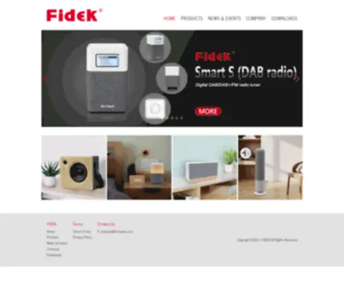 Fidek.com.hk(First Audio Manufacturing(Guang zhou)Ltd) Screenshot