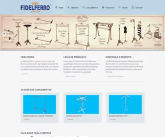 Fidelferro.com.br(Expositores, Gôndolas, Prateleiras, Araras) Screenshot