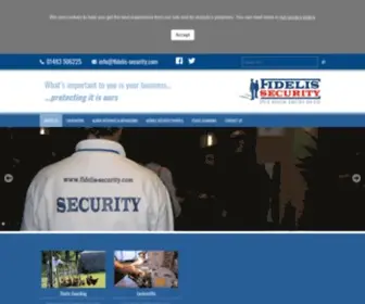 Fidelis-Security.com(Security protection for business property vehicles grounds and staff) Screenshot