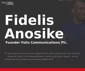 Fidelisanosike.com(Personal website of fidelis anosike) Screenshot